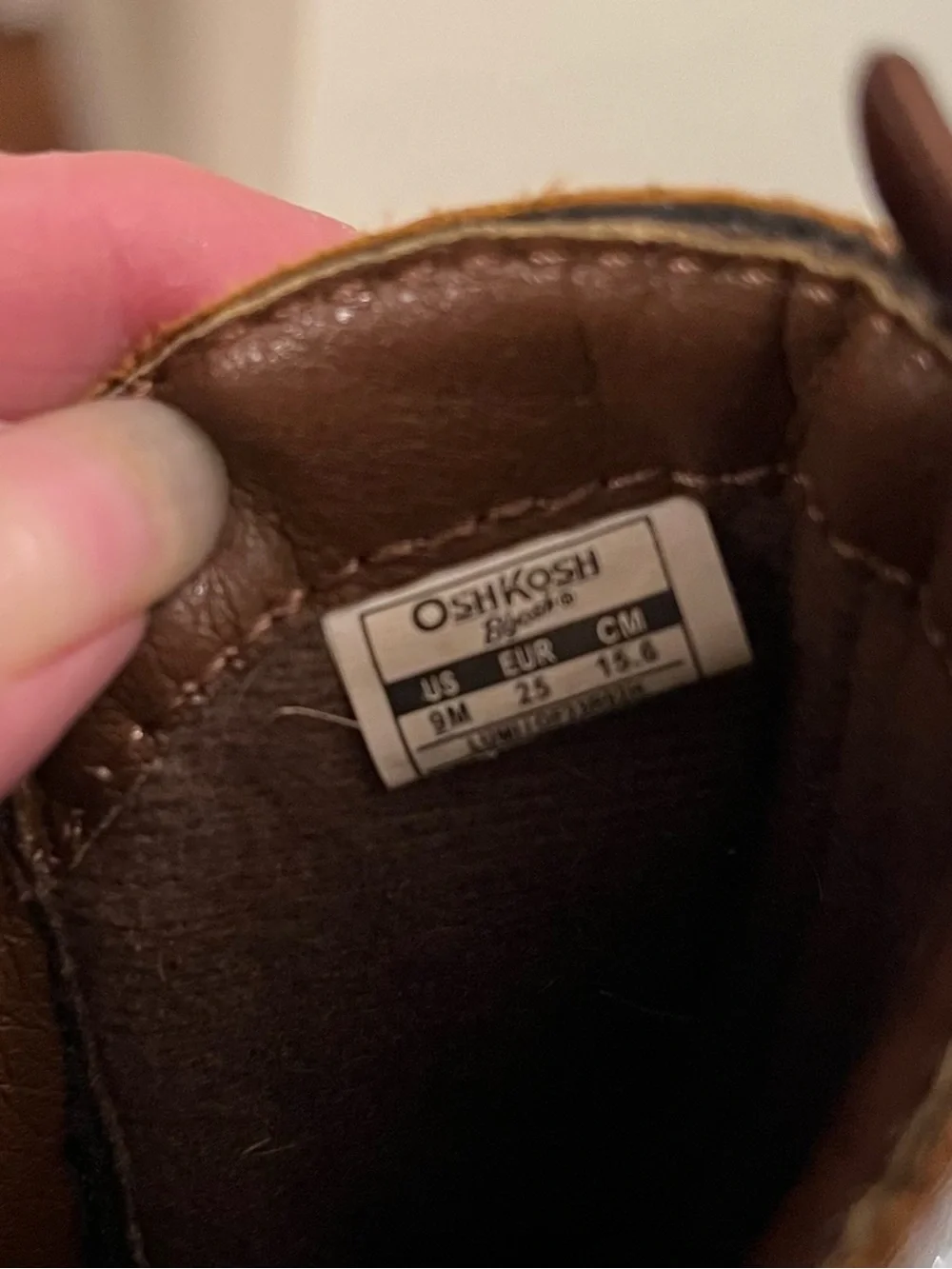 OshKosh B'gosh Brown Leather Kids Boot